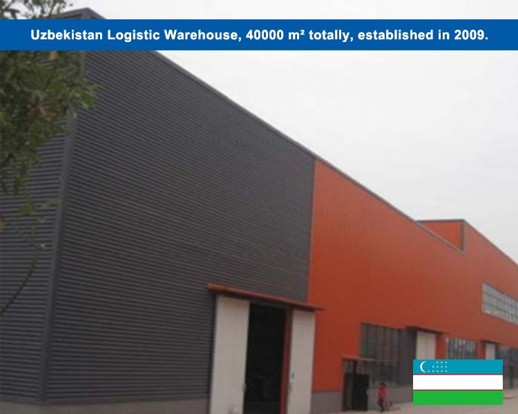 Uzbekistan Logistic Warehouse, 40000 m² totally, established in 2009
