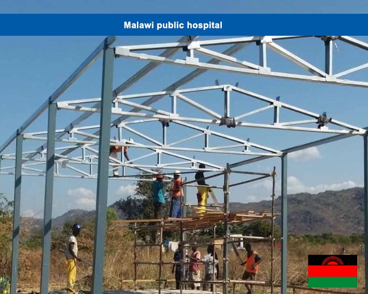 Malawi public hospital made by Senwang steel structure